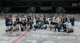 PENNY junior staff on the ice